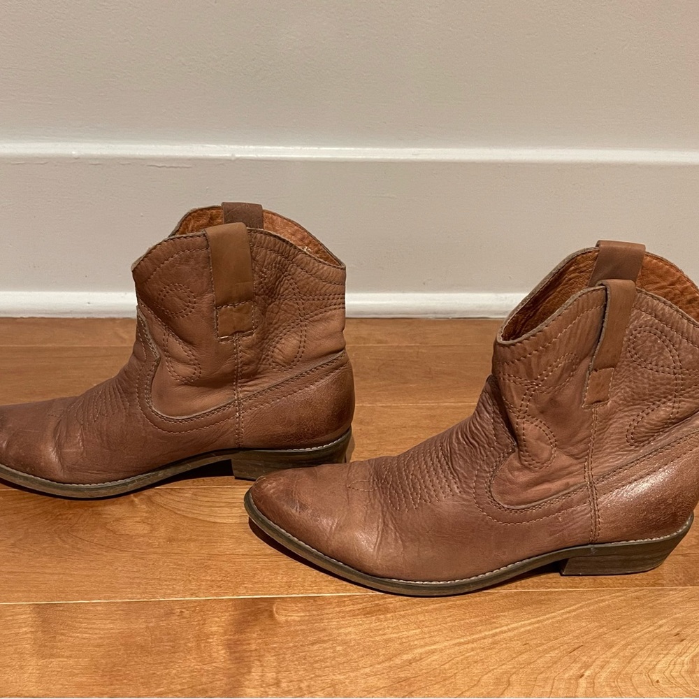 Ankle cowboy boots